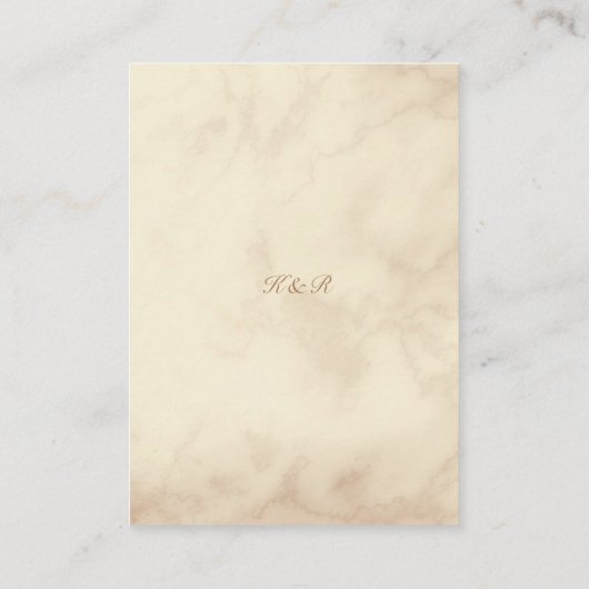 Herfst Feel Huwelijksreceptie Informatiekaartje (Achterkant)