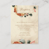 Herfst Feel Huwelijksreceptie Informatiekaartje (Voorkant)