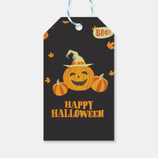 herfst feest Halloween pompoen Cadeaulabel