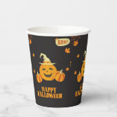 herfst feest Halloween pompoen Papieren Bekers (Links)
