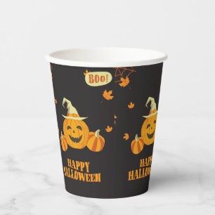 herfst feest Halloween pompoen Papieren Bekers