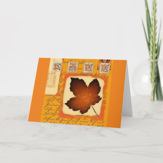 HERFST FEESTDAGEN KAART (Voorkant)