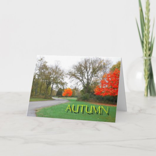 herfst feestdagen kaart (Voorkant)