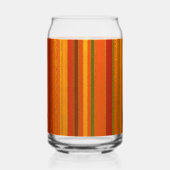 Herfst Feestdagen Stripes Helder Blikvorm Glas (Voorkant)