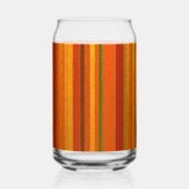 Herfst Feestdagen Stripes Helder Blikvorm Glas (Achterkant)