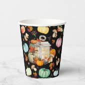 Herfst feestelijke papierbekertjes papieren bekers (Voorkant)