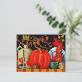 Herfst Feestelijke Tafel Briefkaart (Staand voorkant)