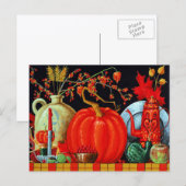 Herfst Feestelijke Tafel Briefkaart (Voorkant / Achterkant)