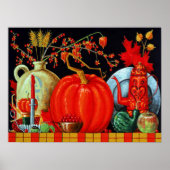 Herfst Feestelijke Tafelprint Poster (Voorkant)