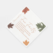 Herfst Feiten Naam Huwelijk  Servet (Hoek)