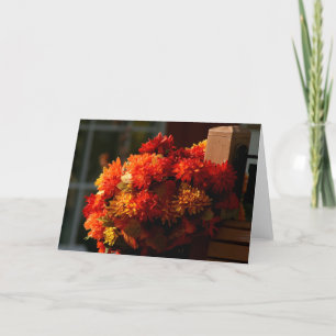 Herfst Fence Post-briefkaart Kaart