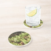 Herfst Ferns Zandsteen Onderzetter (Zijkant)