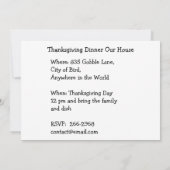 Herfst Festieve Antieke Schildering Pompoen Decora Kaart (Achterkant)