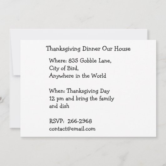 Herfst Festieve Antieke Schildering Pompoen Decora Kaart (Achterkant)