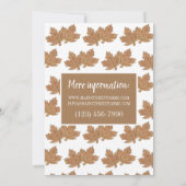 Herfst Festival Apple Cider Donut Maple Leaf Snoep Kaart (Achterkant)