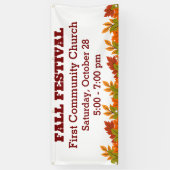 Herfst Festival Autumn Leaves Thema Community Even Spandoek (Verticaal)