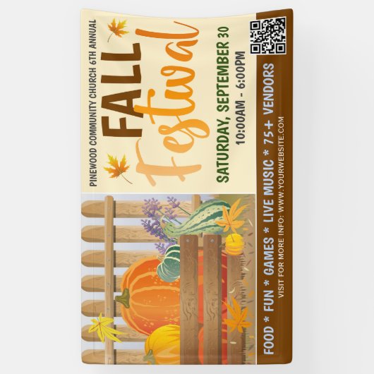 Herfst Festival Banner (Verticaal)