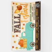 Herfst Festival Banner met qr code (Verticaal)