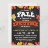 Herfst Festival Birthday Party Kaart (Voorkant)