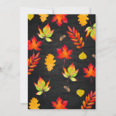 Herfst Festival Birthday Party Kaart (Achterkant)