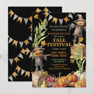 Herfst Festival Block Party Religieuze Organisatie Kaart