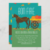 Herfst Festival Bon Fire Party Uitnodigingen (Voorkant / Achterkant)