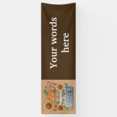 Herfst Festival, cabine of tentbanner Spandoek (Verticaal)