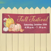 Herfst Festival Floral Pumpkin Banner
