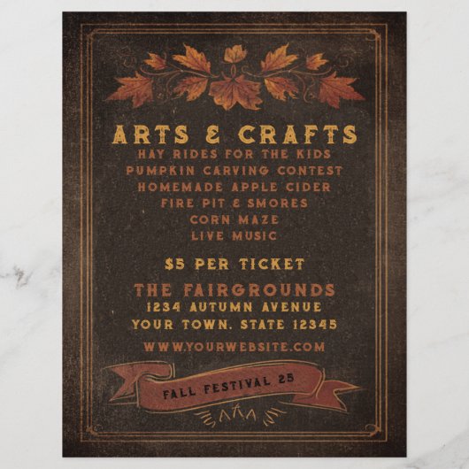 Herfst Festival Flyer (Achterkant)