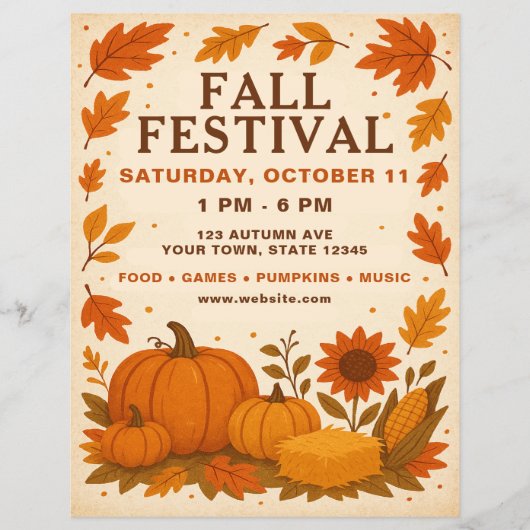 Herfst Festival Flyer (Voorkant)