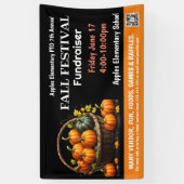 HERFST FESTIVAL Fondsenwerving PTO PTA Kerk Banner (Verticaal)