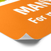 HERFST FESTIVAL Fondsenwerving PTO PTA Kerk Banner Poster (Hoek)