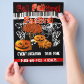 Herfst Festival Halloween-evenement of Flyer voor  (Hand)