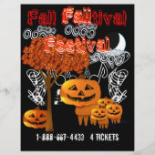 Herfst Festival Halloween Evenement of Herfst Even Flyer (Achterkant)