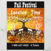 Herfst Festival Halloween Event of Herfst Event Fl Flyer (Achterkant)