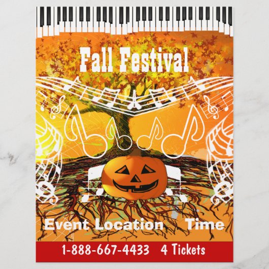 Herfst Festival Halloween Event of Herfst Event Fl Flyer (Voorkant)