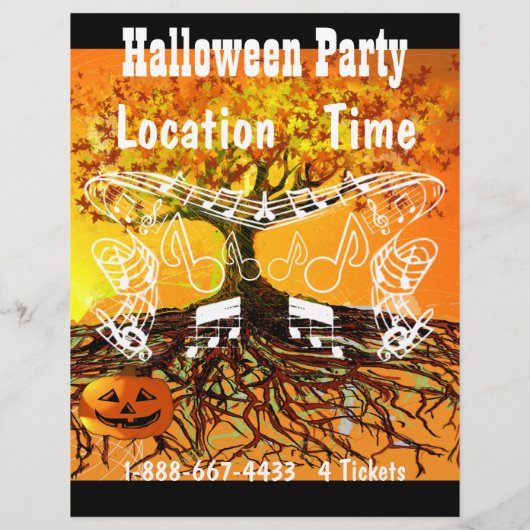 Herfst Festival Halloween Event of Herfst Event Fl Flyer (Achterkant)