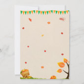 Herfst festival in het najaar kaart (Achterkant)