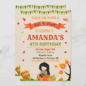 Herfst festival in het najaar kaart (Voorkant / Achterkant)