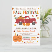 Herfst Festival Invitation Halloween Oogstflyer Kaart (Staand voorkant)