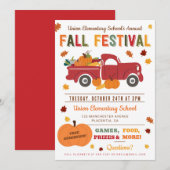 Herfst Festival Invitation Halloween Oogstflyer Kaart (Voorkant / Achterkant)