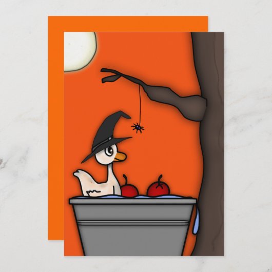 Herfst Festival Invitation Sjabloon Kaart (Voorkant / Achterkant)