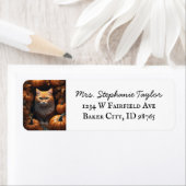 Herfst Festival Kat Retouradres Label (Insitu)