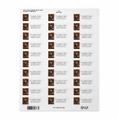 Herfst Festival Kat Retouradres Label (Full Sheet)