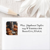 Herfst Festival Kat Retouradres Label (Insitu)