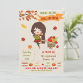 Herfst festival nodigt herfst-uitnodigingen uit kaart (Staand voorkant)