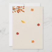 Herfst festival nodigt herfst-uitnodigingen uit kaart (Achterkant)