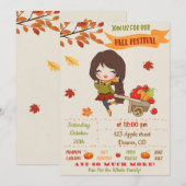 Herfst festival nodigt herfst-uitnodigingen uit kaart (Voorkant / Achterkant)