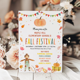 Herfst Festival pompoenblad Kaart