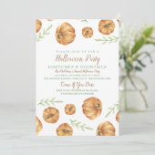 Herfst Festival Pumpkin Uitnodiging (Staand voorkant)